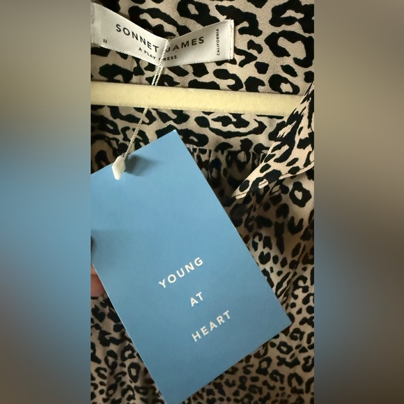 Sonnet James Leopard Print Midi Play Dress – NWT – Size M - Picture 6 of 7